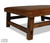 Village Leather Ottoman. David Chase Furniture, Steamboat Springs, CO - Detail 1