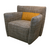 Tulip swivel chair by Gamma at David Chase Furniture Steamboat Springs CO Clee fabric