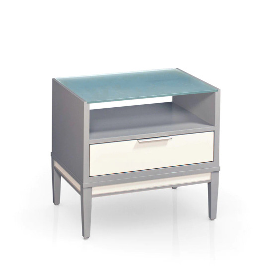 Addison Nightstand with Glass Top