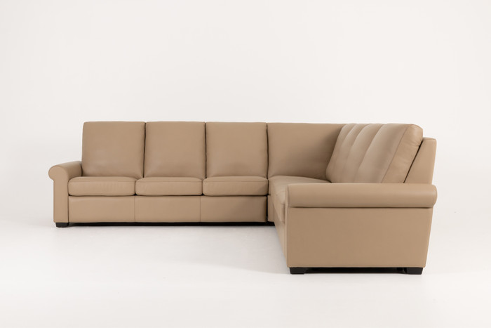 Virginia Motion Sofa from American Leather. Side, closed