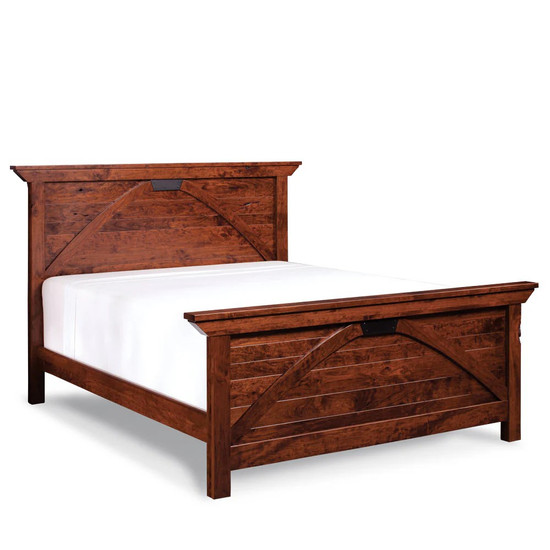 B&O Trestle Bed, Queen, David Chase Furniture, Steamboat Springs, Colorado - Full