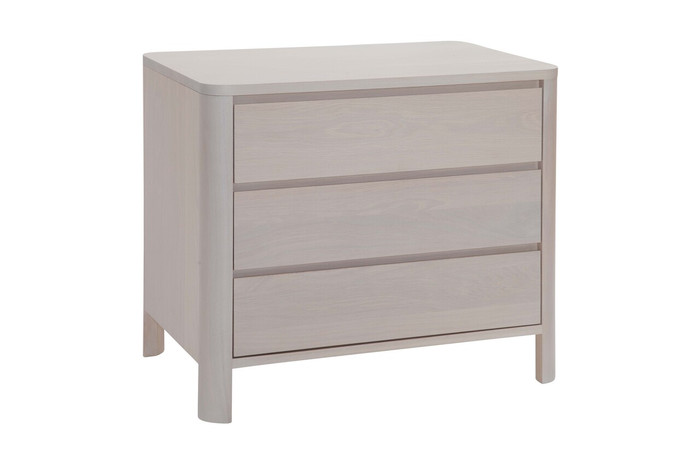 Curva 3 Drawer Nightstand. David Chase Furniture, Steamboat Springs, CO - Light wood