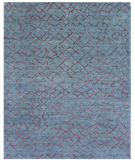 Mosaic II - Light Grey and Fuschia Area Rug, David Chase Furniture, Steamboat Springs, CO - Full