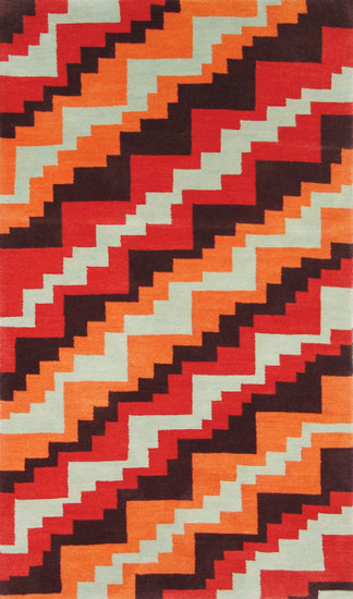 Mesa Weave - LW41B Brown/Turquoise Area Rug, David Chase Furniture, Steamboat Springs, CO - Full