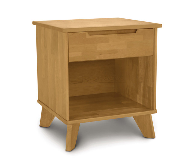 Linn 1-Drawer Nightstand - Natural Cherry
