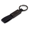 A black Stanton Key Ring featuring a sleek design with a metallic finish and a keyring attachment.