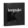A black box containing the Keepsake Lazy Susan product. The box features a glossy finish and has a logo.