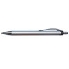 A metal pen named Arizona Pen featuring a sleek silver finish and a black tip.