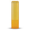 A tube of yellow lip balm with a twist-up applicator.