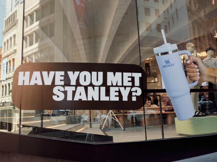 Stylerunner shopfront displaying Stanley collaboration