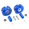 GPM Alum Pendulum Wheel Knuckle Axle Weight +21mm Hex Adapter Blue : TRX-4 /TRX-6