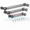 GPM Steel+Aluminium Front + Center + Rear CVD Drive Shaft Grey : TRX-6