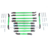 GPM Alum Adjustable Upper & Lower Suspension Links (31Pcs) Set Green : TRX-6