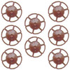 Kadee #2032 Miner Brake Wheel Red Oxide (8) Freight Car Detail Parts HO Scale
