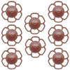 Kadee #2034 Champion Brake Wheel Red Oxide (8) Freight Car Detail Parts HO Scale