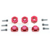 GPM Racing Aluminum Hex Adapters 6mm Thick (12Pcs) Red : Traxxas TRX-6