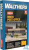 Walthers 933-4200  Brick Post Office Kit - 7-7/8 x 5-11/16 x 3-1/16" HO Scale