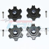 GPM Racing Aluminum Wheel Hex +6mm (8Pcs) Set Black : Limitless