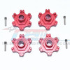 GPM Racing Aluminum Wheel Hex +6mm (8Pcs) Set Red : Limitless