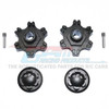 GPM Racing Aluminum Wheel Hex +6mm + Wheel Lock (6Pcs) Black : Limitless