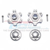 GPM Racing Aluminum Wheel Hex +6mm + Wheel Lock (6Pcs) Grey : Limitless