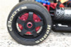 GPM Alum +6mm Hex w/ Brake Disk & w/ Silver Lining (4Pcs) Blue : Infraction