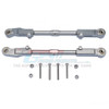 GPM Alum+Stainless Steel Rear Upper Arm Tie Rod Grey : Kraton / Outcast / Notorious