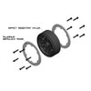 Incision IRC00252 KMC 1.9 XD229 Machete Silver/Black Plastic Beadlock Wheel Set (2)