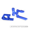 J Concept 2530-1 Aluminum Motor & Diff Mount Set Blue : B74