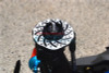 GPM Racing Alum +2mm Hex Green w/ Brake Disk & Silver Lining : Rustler 4x4 VXL