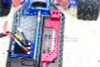 GPM Racing Aluminum Battery Hold-Down Orange : Rustler 4x4 Gen 1 Chassis