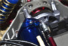 GPM Racing Aluminum Fixed Gear Adapter Blue : Rustler 4x4 VXL