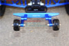 GPM Racing Aluminum Rear Adjustable Wheelie Blue : Rustler 4x4