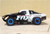 GPM F/R Alum Shocks+Steel #45 Axles+Spring Hex+Tires/Rim Blue : Rustler 4x4 VXL