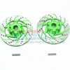 GPM Alum +3mm Hex w/ Brake Disk Green / Silver Lining : Unlimited Desert Racer