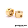 Vanquish VPS04004 Brass Rear Axle Cap Weights : SCX10-II