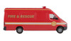 Walthers Service Van - Fire and Rescue - Red / White / Yellow HO Scale