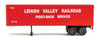Walthers 35' Fluted-Side Trailer Lehigh Valley Piggy-Back Service 2-Pack HO Scale