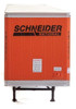 Walthers 53' Stoughton Trailer - Schneider National 2-Pack HO Scale