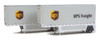 Walthers 26' Drop-Floor Trailer 2-Pack - United Parcel Service Modern Logo HO Scale