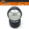 GRP GWH02-XS1 1:5 TC W02 REVO XS1 ExtraSoft Tire w/ White Wheel (2)