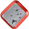 NHX Aluminium Alloy Magnetic Screw Tray Plate 108x88mm Red