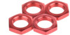 NHX Aluminum 17mm Wheel Hex Nuts Red 4pcs