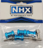 NHX 12mm Wheel Hex Hub 20mm Offset Extension Adaptor 4Pcs Blue