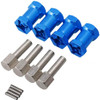 NHX 12mm Wheel Hex Hub 20mm Offset Extension Adaptor 4Pcs Blue