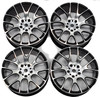 NHX 14 Spoke Aluminum Wheel Rim 12mm Hex 1/10 On Road Black 4pcs