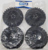 NHX RC 1.9" Crawler Wheel Rims with Tires 4.2" Outer Diameter 1/10 12mm Hex Black