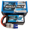 NHX Muscle Pack 4S 14.8V 1550mAh 100C Lipo Battery w/ EC3 Connector FPV Drone