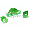 GPM  Aluminium Rear Battery Holder - Green : Axial SCX10 III Jeep JL Wrangler