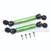 GPM Steel+Aluminium Front + Rear CVD Drive Shaft Green : Axial SCX10 III Jeep JL